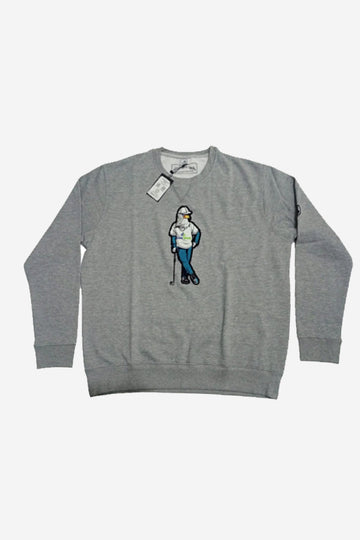 The BirdGang Single Crewneck - Gray - Eagle