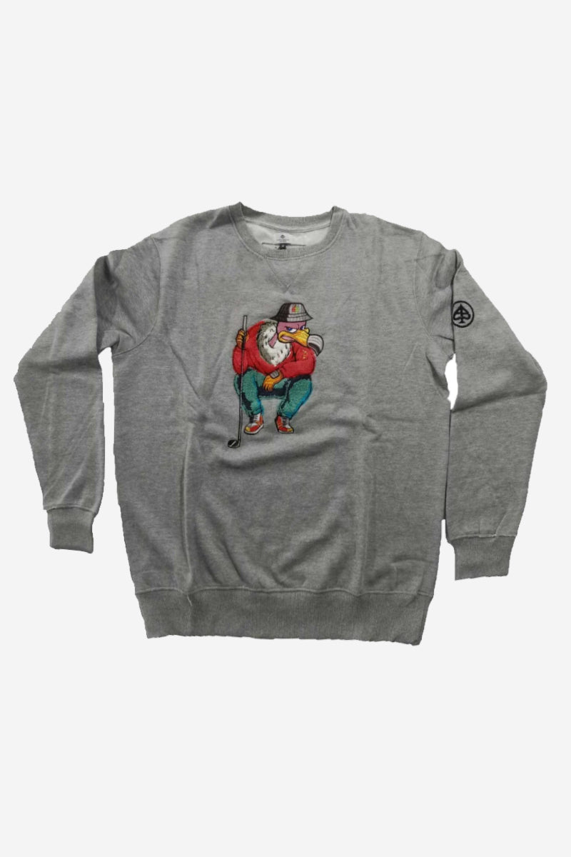 The BirdGang Single Crewneck - Gray - Condor