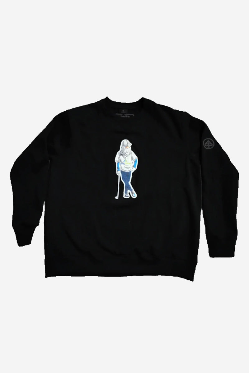 The BirdGang Single Crewneck - Black - Vulture