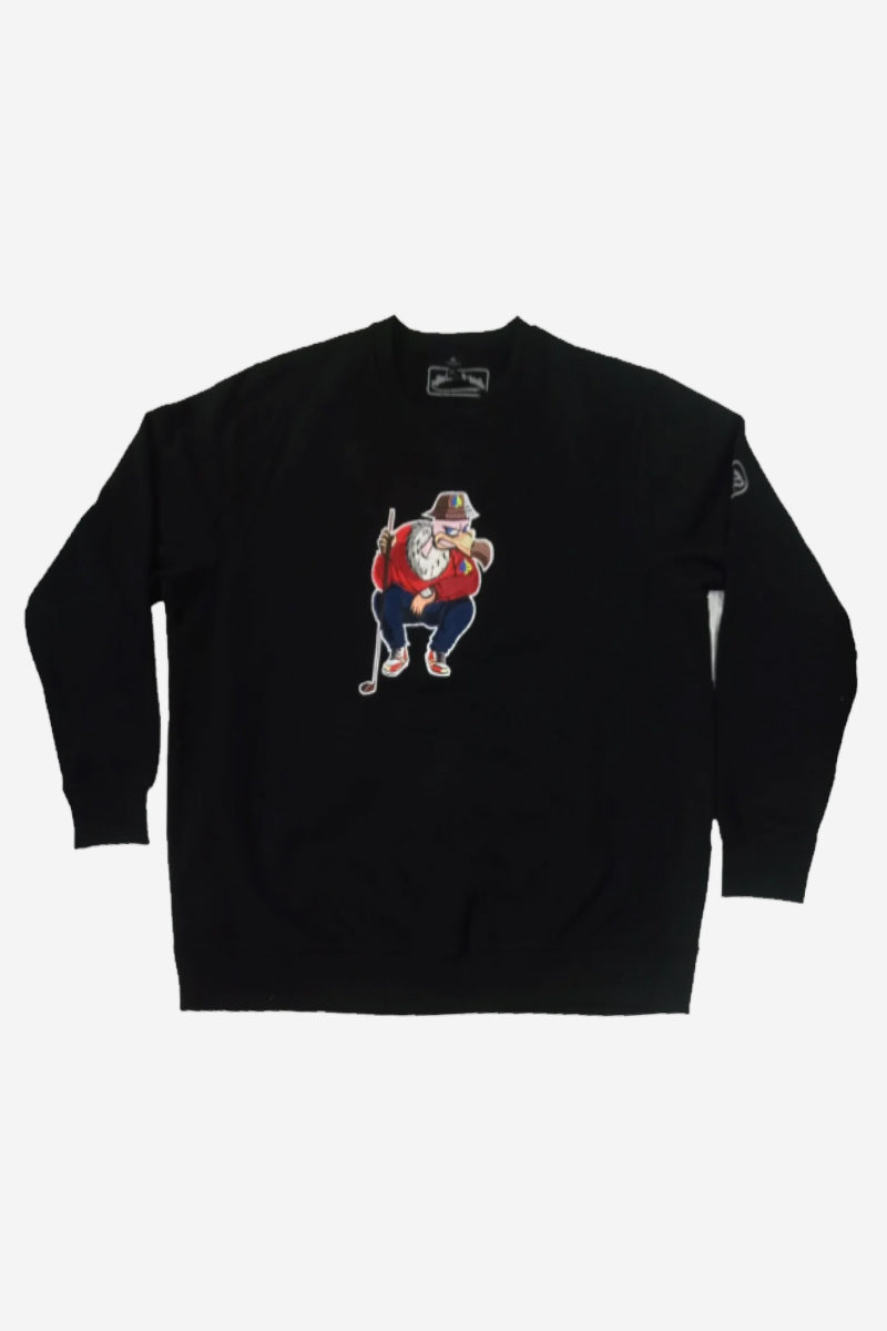 The BirdGang Single Crewneck - Black - Condor