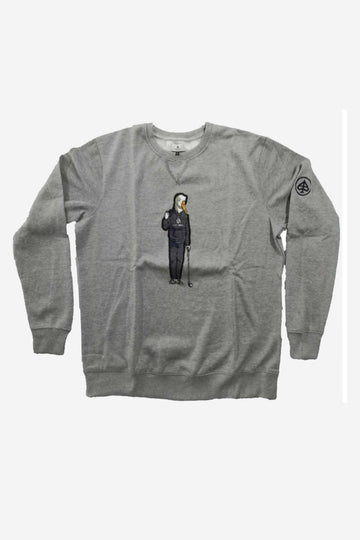 The BirdGang Single Crewneck - Gray